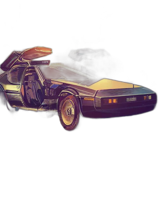 car, concept art, fantasy art, photorealistic, cyberpunk, stylish, vfx, portrait transparent PNG cut-out