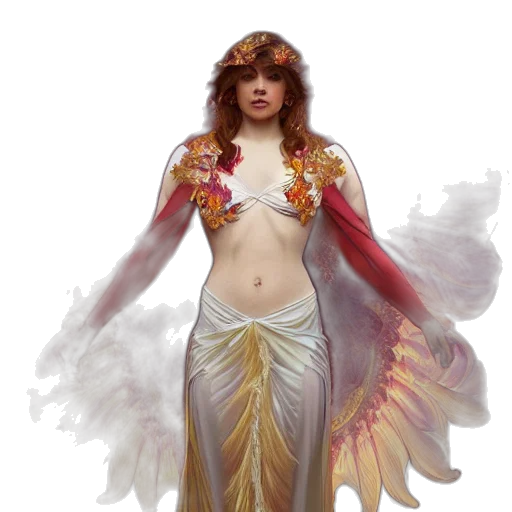 dress, fantasy art, concept art, photorealistic, pixel art, golden, beautiful, orchid transparent PNG cut-out
