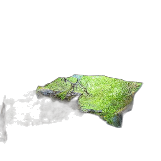 crown, umbrella, hair, 3d render transparent PNG cut-out