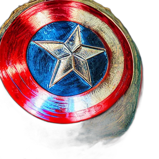 weapon, comic book art, closeup, photorealistic, photograph, glossy, captain, america transparent PNG cut-out