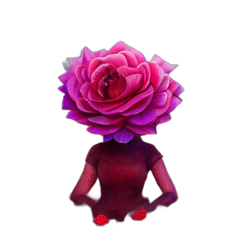 flower, crown, dress, mask, 3d render, pixel art, watercolor, photorealistic transparent PNG cut-out