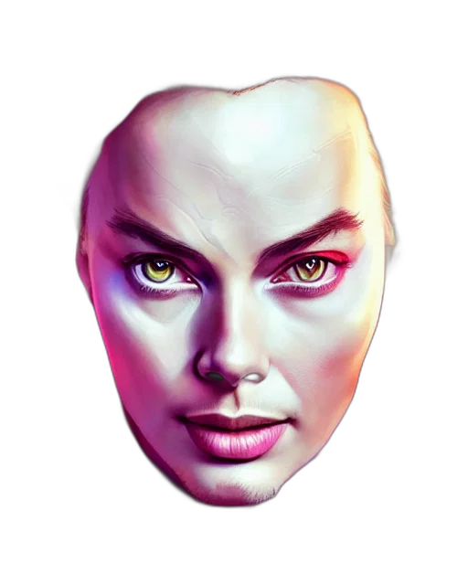 mask, face, jewelry, photorealistic transparent PNG cut-out