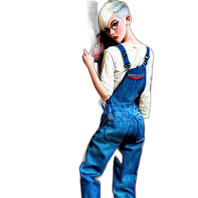 jacket, concept art, 3d render, photorealistic, cartoon, blue, full, body transparent PNG cut-out