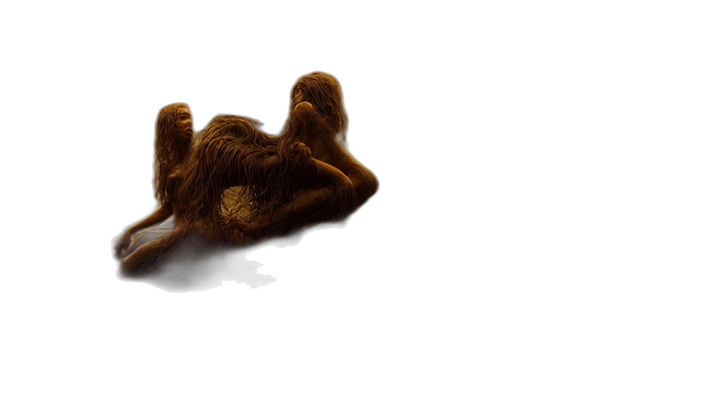 hair, creature, shoes, animal, 3d render, photorealistic, concept art, epic transparent PNG cut-out