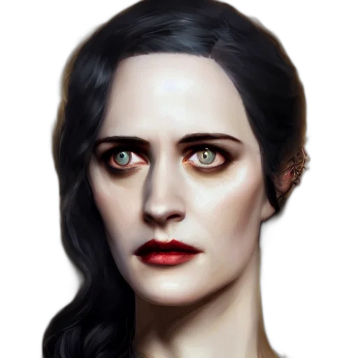 face, mask, fantasy art, photorealistic transparent PNG cut-out