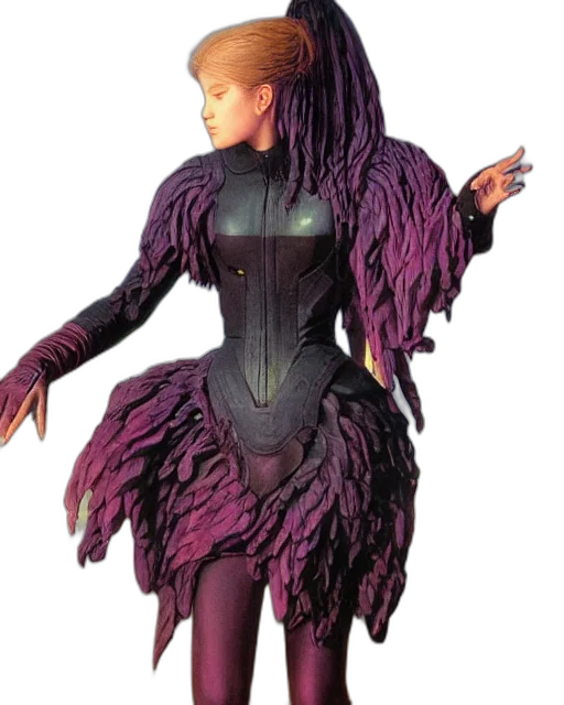 dress, creature, hair, concept art transparent PNG cut-out