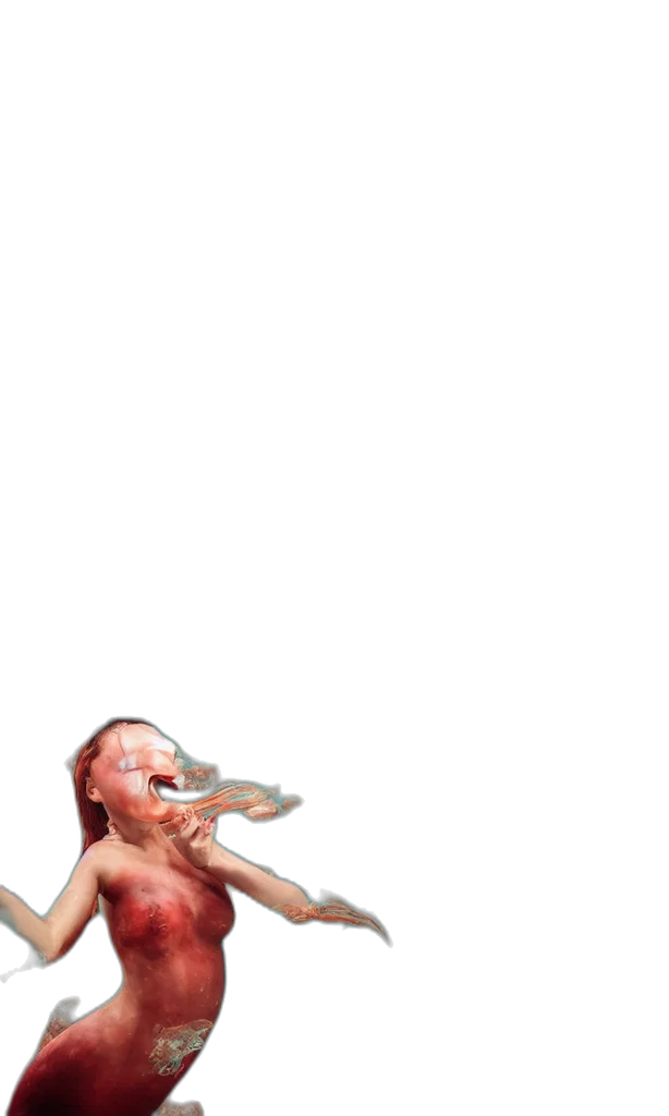 creature, bottle, weapon, mask transparent PNG cut-out