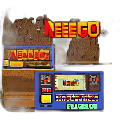 pixel art, 3d render, concept art, fog, neo, geo, arcade, desert transparent PNG cut-out