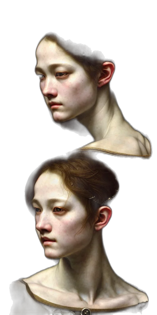 face, mask, crown, hair transparent PNG cut-out
