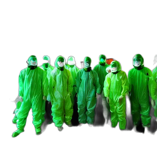 staff, jacket, concept art, 3d render, green, wide, shot, photo transparent PNG cut-out
