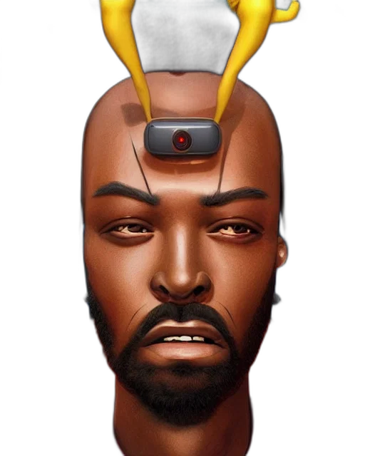 crown, face, mask, robot transparent PNG cut-out