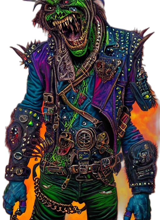 jacket, staff, mask, face, concept art, fantasy art, comic book art, cyberpunk transparent PNG cut-out