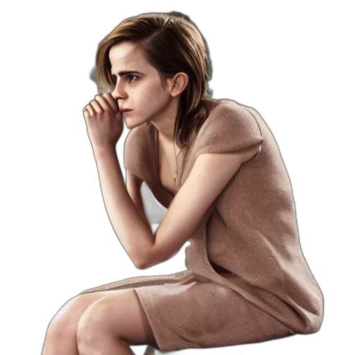 dress, jacket, face, concept art, photorealistic, cartoon, watercolor, emma transparent PNG cut-out