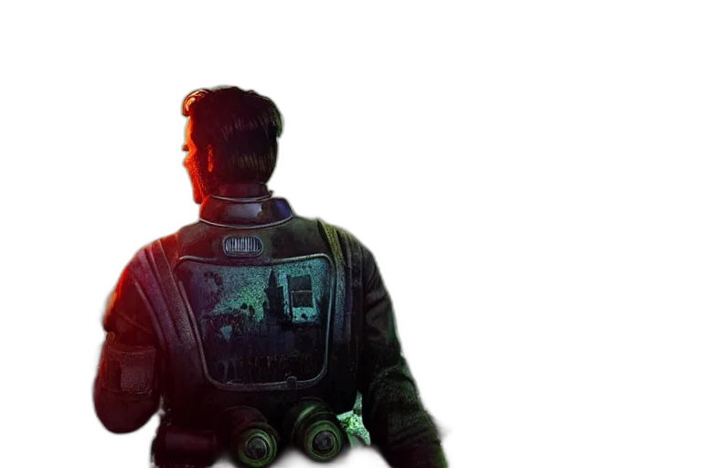 jacket, robot, cyberpunk, concept art transparent PNG cut-out