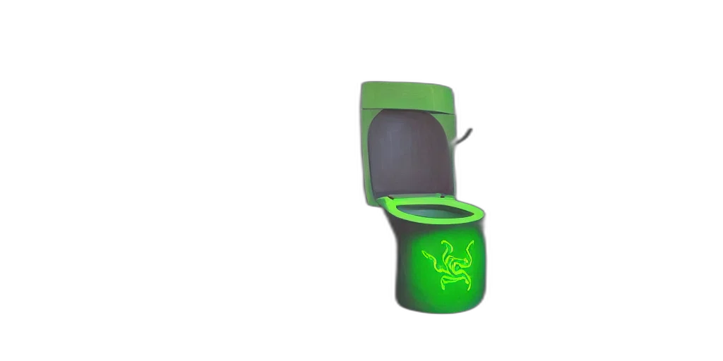furniture, jewelry, robot, bottle, 3d render, concept art, green, simple transparent PNG cut-out