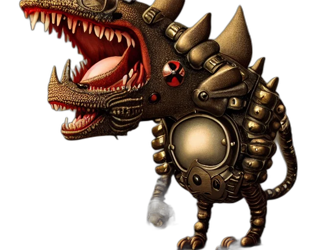 dragon, creature, robot, animal transparent PNG cut-out
