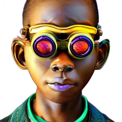 robot, mask, face, creature, concept art, 3d render, photorealistic, cyberpunk transparent PNG cut-out