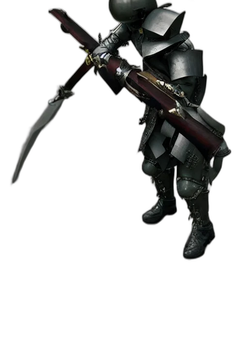 sword, weapon, staff, robot, concept art, 3d render, fantasy art, pixel art transparent PNG cut-out