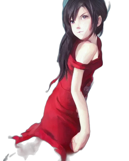 dress, face, staff, creature transparent PNG cut-out