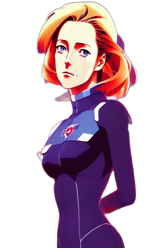 jacket, robot, dress, face, concept art, anime, cartoon, comic book art transparent PNG cut-out