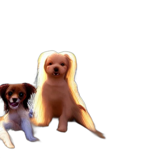 animal, hair, 3d render, concept art transparent PNG cut-out