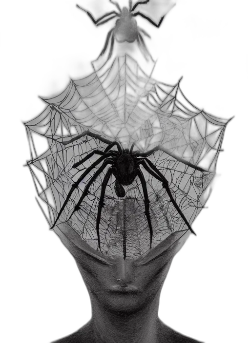 mask, crown, umbrella, creature transparent PNG cut-out