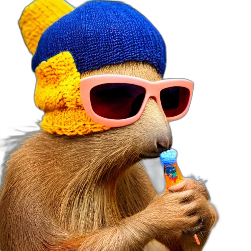 hat, animal, staff, jacket transparent PNG cut-out