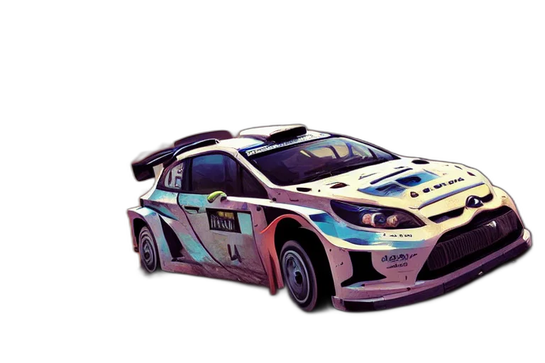 car, concept art, 3d render, fantasy art transparent PNG cut-out