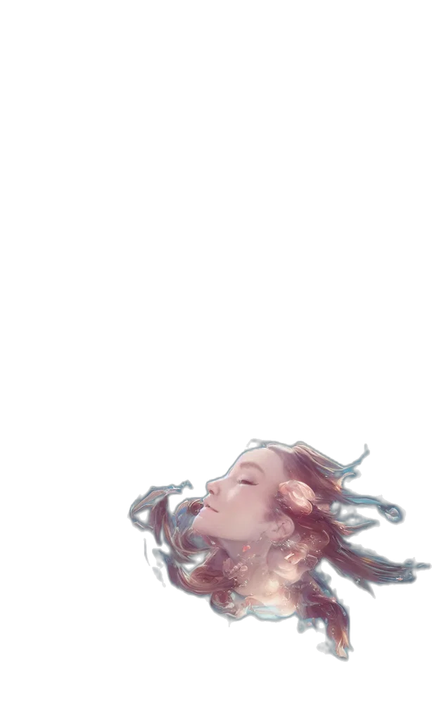 crown, hair, creature, face transparent PNG cut-out