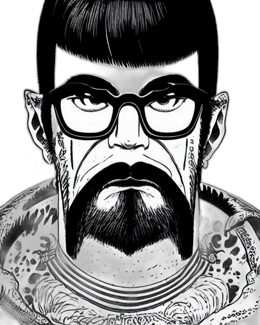 face, comic book art, cartoon, fantasy art transparent PNG cut-out