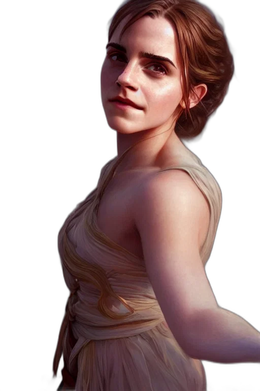 dress, face, staff, crown, concept art, photorealistic, fantasy art, 3d render transparent PNG cut-out