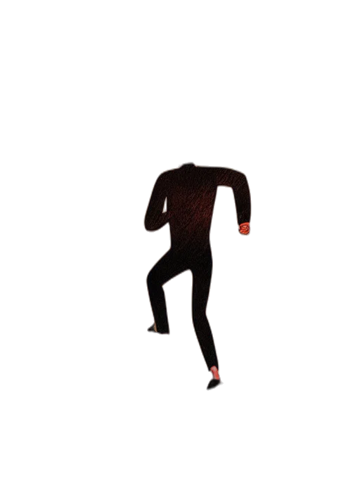 creature, jacket, mask, shoes transparent PNG cut-out