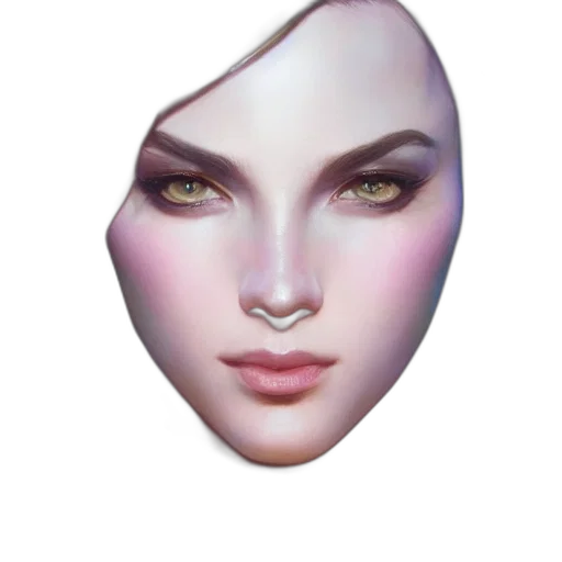 face, mask, jewelry, crown, fantasy art, photorealistic, 3d render, concept art transparent PNG cut-out