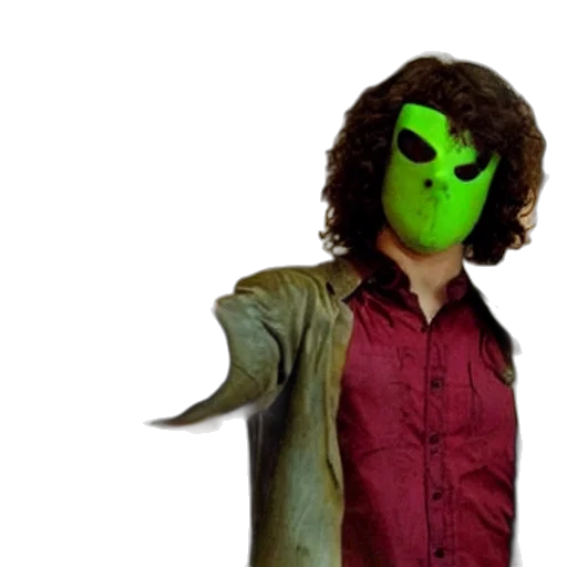 mask, creature, face, jacket, concept art, 3d render, photorealistic, outer space transparent PNG cut-out