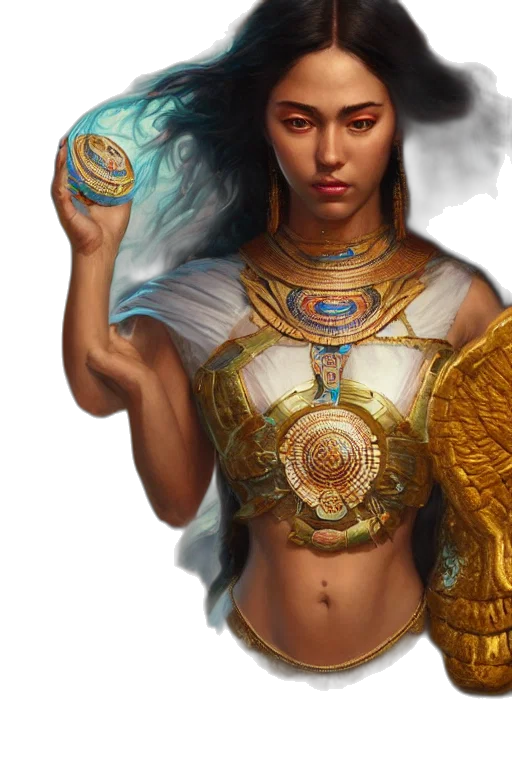 jewelry, fantasy art, concept art, photorealistic, oil painting, golden, pastel, blue transparent PNG cut-out