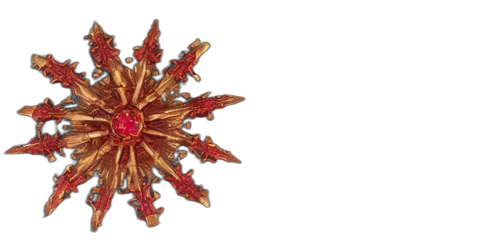 jewelry, crown, flower, umbrella, 3d render, large, five, armed transparent PNG cut-out