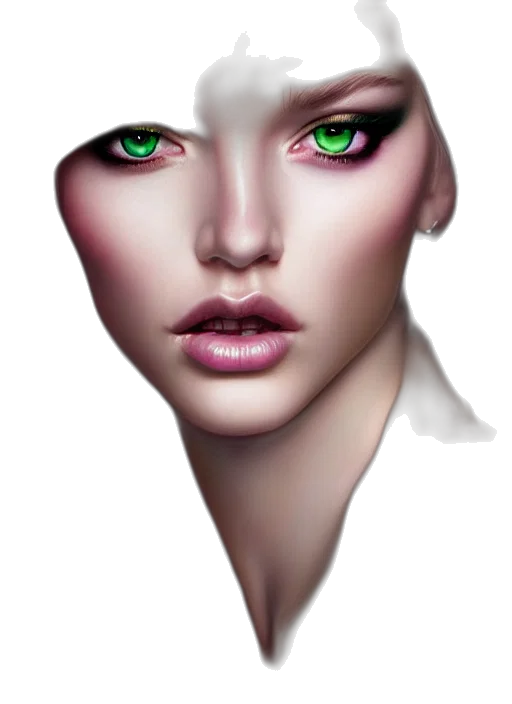 face, mask, jewelry, creature, photorealistic, fantasy art, 3d render, concept art transparent PNG cut-out
