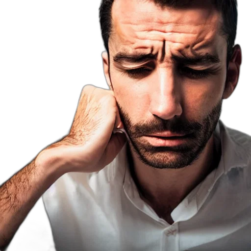 face, staff, hair, man, depressed, high, interest, purchases transparent PNG cut-out