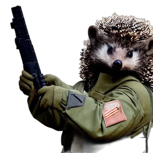 animal, weapon, jacket, staff transparent PNG cut-out