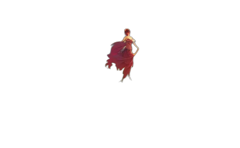 dress, creature, dragon, hair, pixel art, concept art, fantasy art, 3d render transparent PNG cut-out