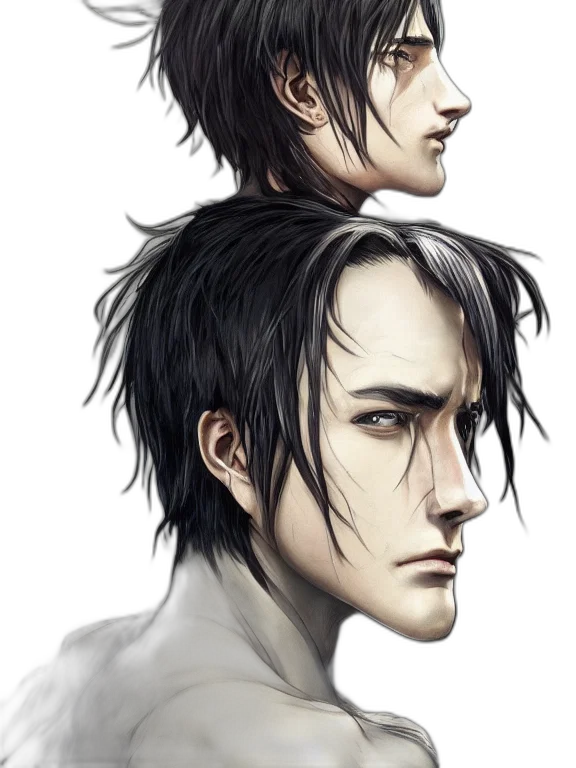face, concept art, photorealistic, fantasy art transparent PNG cut-out