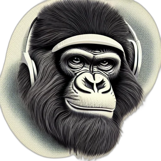 animal, face, mask, jewelry, photorealistic, pencil sketch, concept art, cartoon transparent PNG cut-out