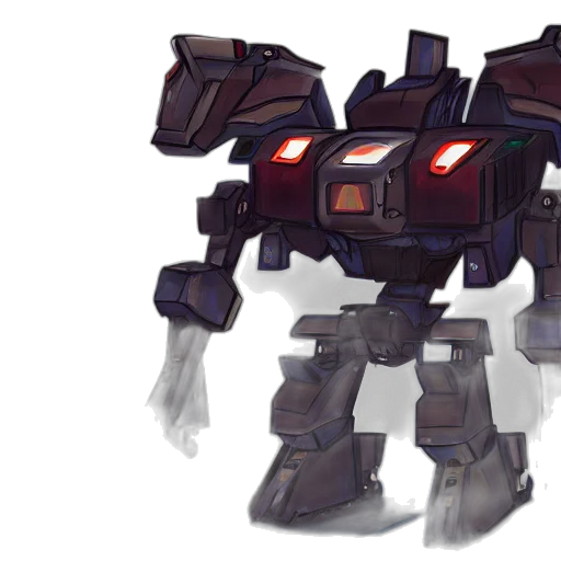 robot, weapon, concept art, pixel art transparent PNG cut-out