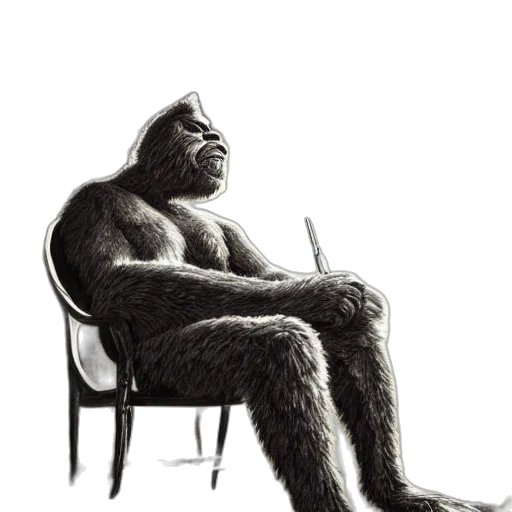 animal, creature, staff, furniture, concept art, photorealistic, pencil sketch, comic book art transparent PNG cut-out