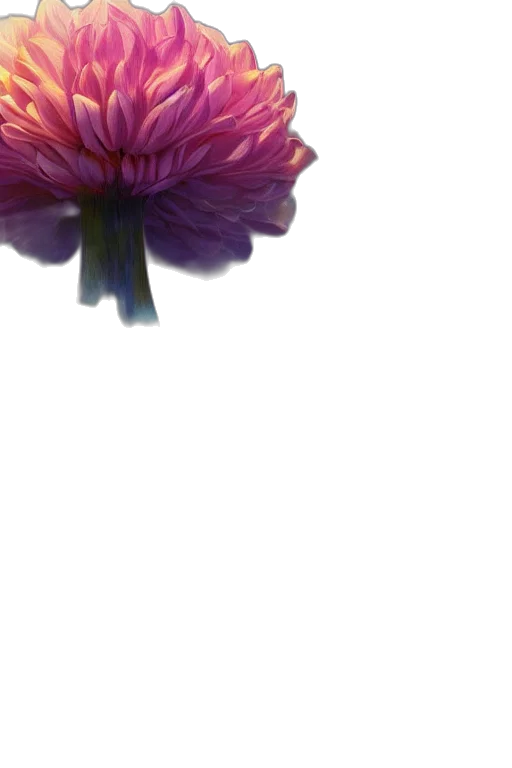 flower, crown, umbrella, dress, 3d render, photorealistic, concept art, vaporwave transparent PNG cut-out