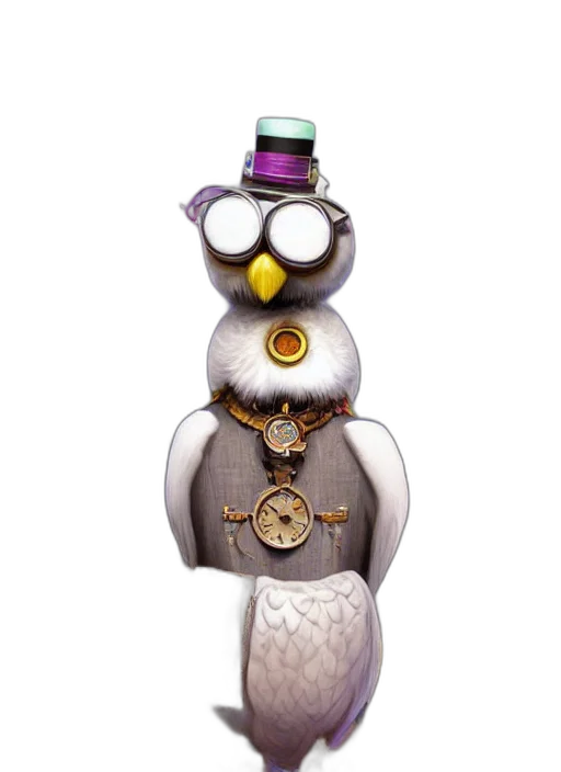 jewelry, staff, robot, concept art, 3d render, anthropomorphic, wise, wealthy transparent PNG cut-out