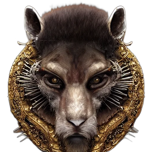 crown, animal, face, jewelry transparent PNG cut-out