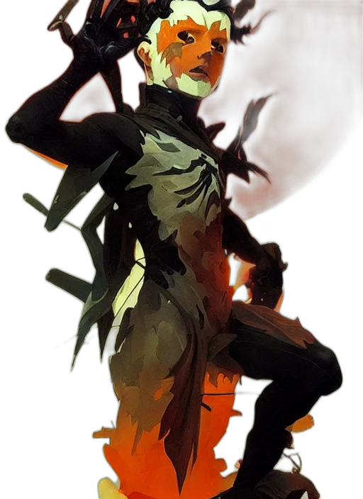mask, weapon, staff, creature transparent PNG cut-out