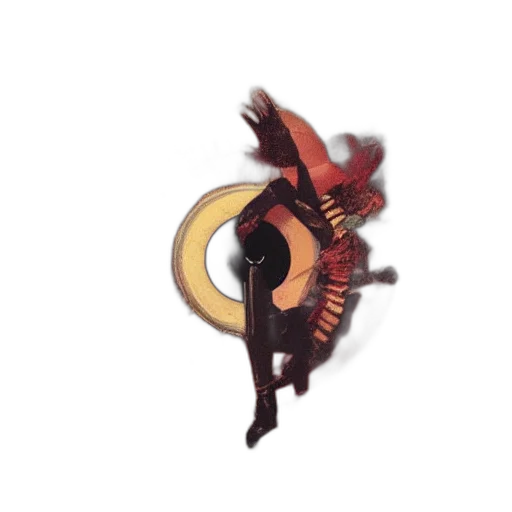 dragon, staff, mask, weapon transparent PNG cut-out