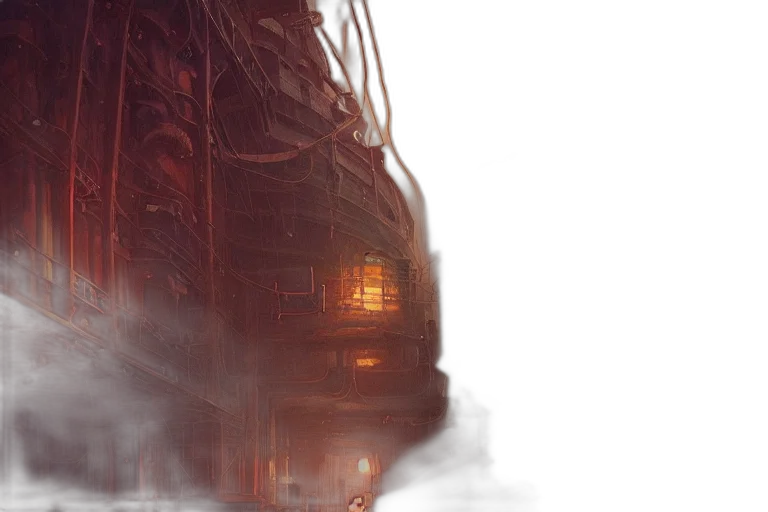robot, sword, dragon, weapon, concept art, fantasy art, cyberpunk, photorealistic transparent PNG cut-out